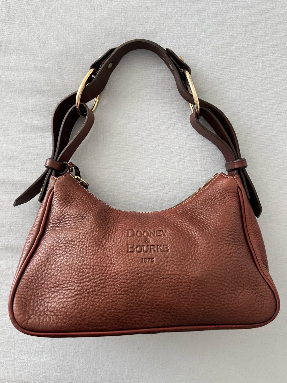 Vintage Dooney & Bourke Leather East West Shoulder Hobo Bag Anniversary
1975